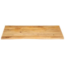 vidaXL tömör mangófa természetes élű asztallap 120 x 60 x 3,8 cm