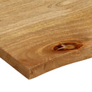 vidaXL tömör mangófa természetes élű asztallap 120 x 60 x 3,8 cm