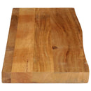 vidaXL tömör mangófa természetes élű asztallap 100 x 30 x 2,5 cm