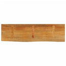 vidaXL tömör mangófa természetes élű asztallap 110 x 30 x 2,5 cm
