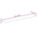 vidaXL tömör mangófa asztallap természetes éllel 180 x 30 x 2,5 cm