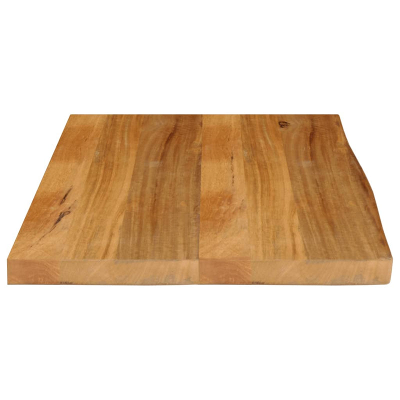 vidaXL tömör mangófa asztallap természetes éllel 80 x 60 x 2,5 cm