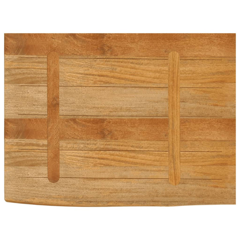 vidaXL tömör mangófa asztallap természetes éllel 80 x 60 x 2,5 cm