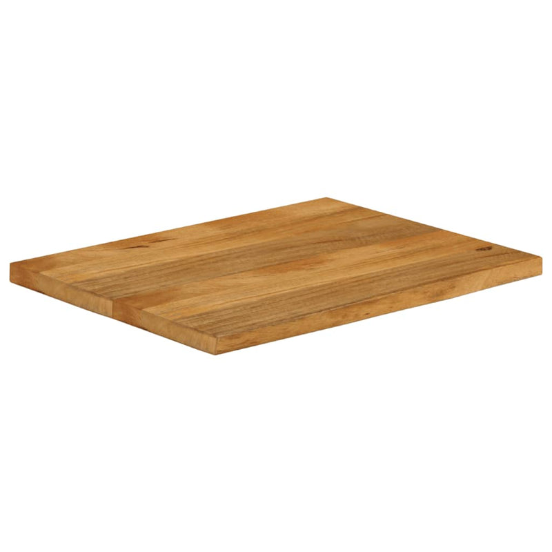 vidaXL tömör mangófa természetes élű asztallap 90 x 60 x 2,5 cm