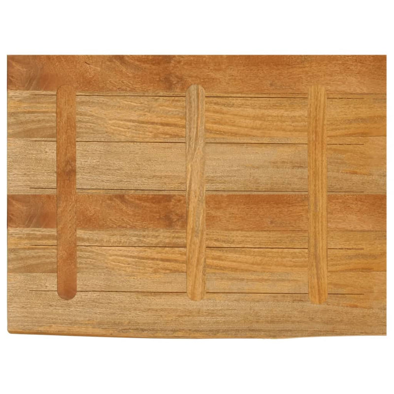 vidaXL tömör mangófa természetes élű asztallap 90 x 60 x 2,5 cm