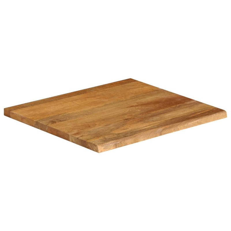 vidaXL tömör mangófa asztallap természetes éllel 80 x 80 x 2,5 cm