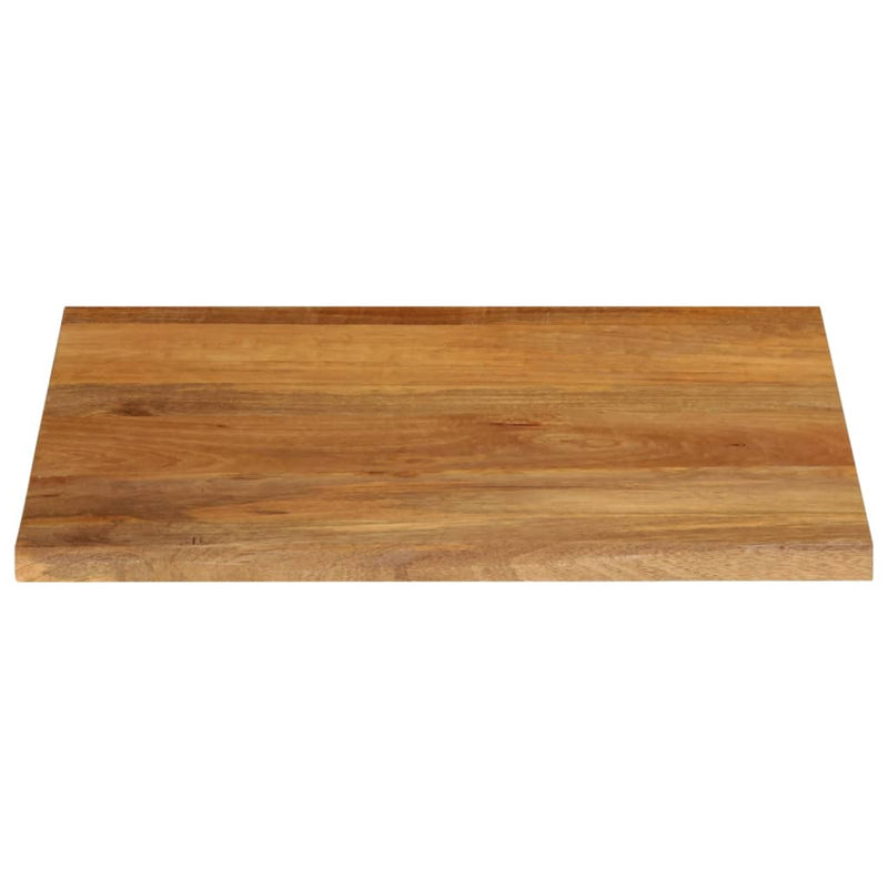 vidaXL tömör mangófa asztallap természetes éllel 80 x 80 x 2,5 cm