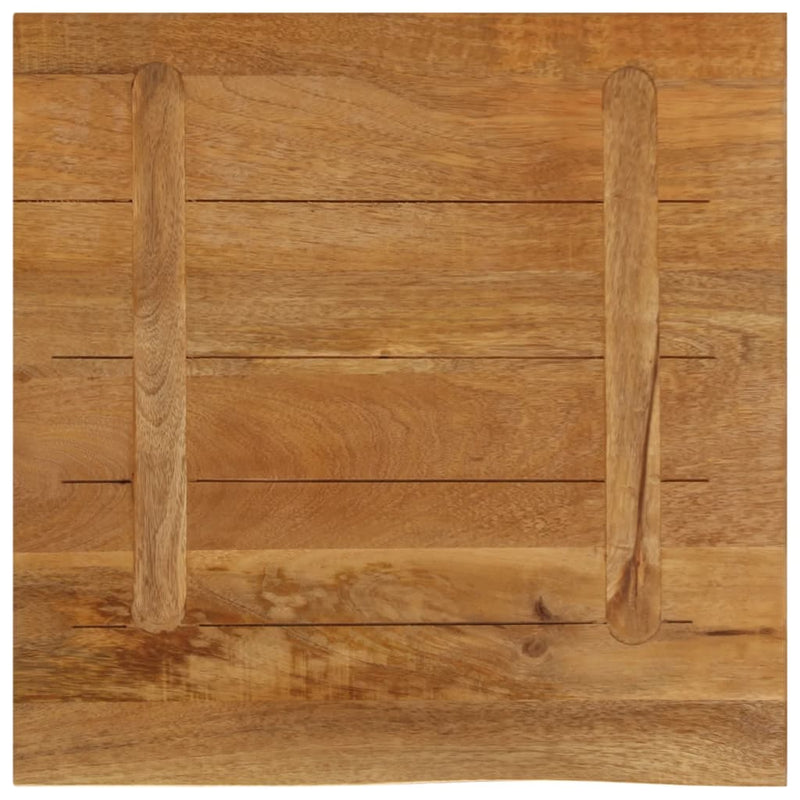 vidaXL tömör mangófa asztallap természetes éllel 80 x 80 x 2,5 cm