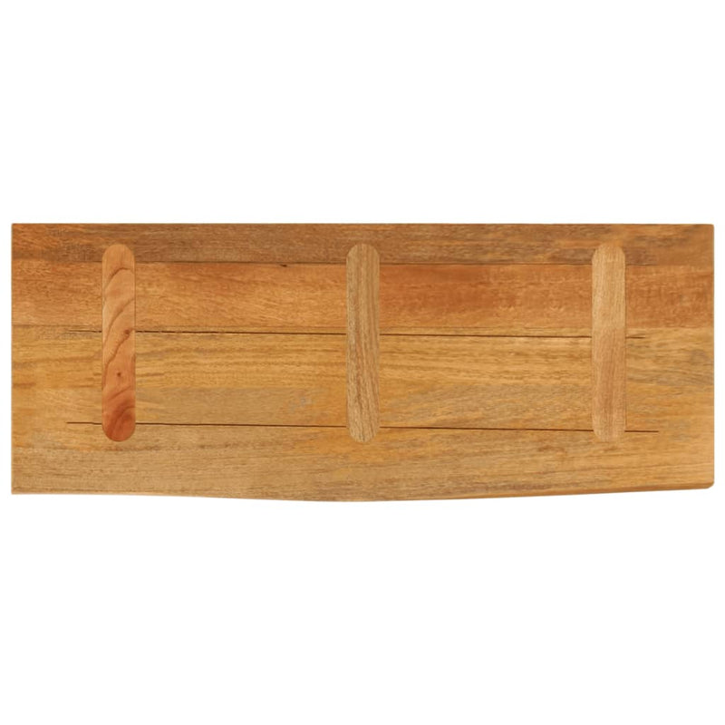 vidaXL tömör mangófa természetes élű asztallap 90 x 20 x 3,8 cm