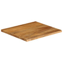 vidaXL tömör mangófa természetes élű asztallap 80 x 80 x 3,8 cm