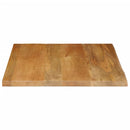 vidaXL tömör mangófa természetes élű asztallap 80 x 80 x 3,8 cm