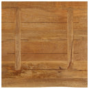 vidaXL tömör mangófa természetes élű asztallap 80 x 80 x 3,8 cm