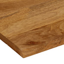 vidaXL tömör mangófa természetes élű asztallap 80 x 80 x 3,8 cm