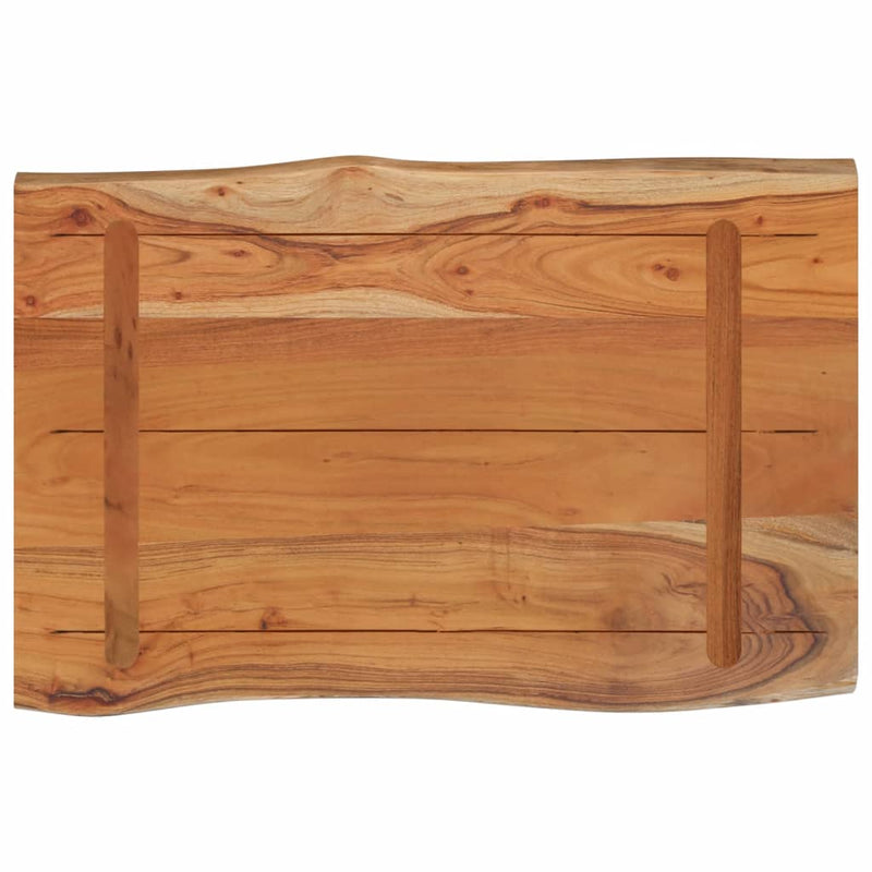 vidaXL tömör akácfa téglalap alakú asztallap 60x40x2,5 cm