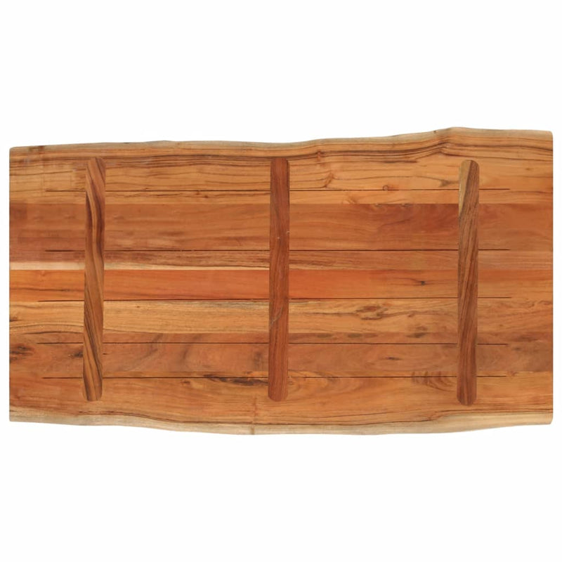 vidaXL tömör akácfa téglalap alakú asztallap 100x60x2,5 cm