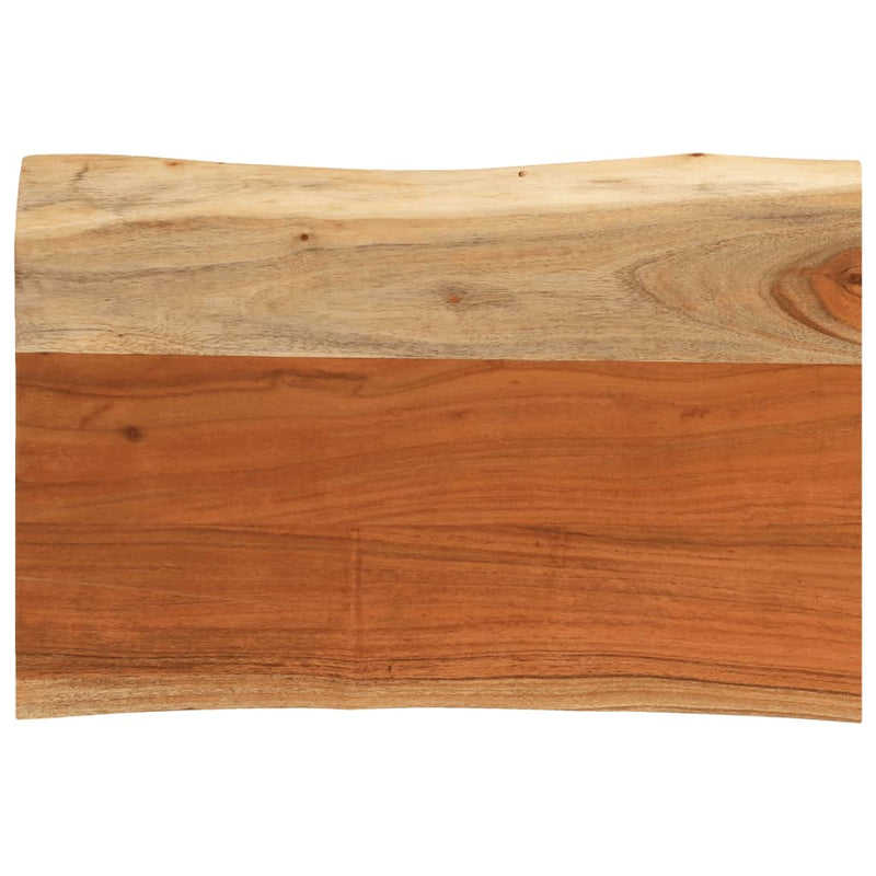 vidaXL tömör akácfa téglalap alakú fali polc 70 x 40 x 3,8 cm