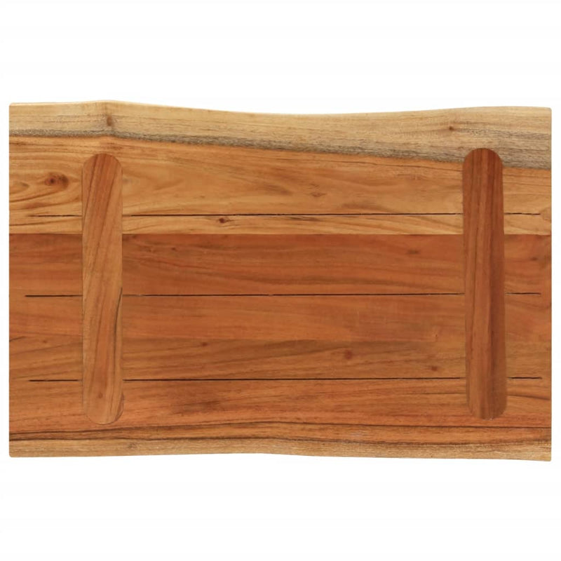 vidaXL tömör akácfa téglalap alakú fali polc 70 x 40 x 3,8 cm