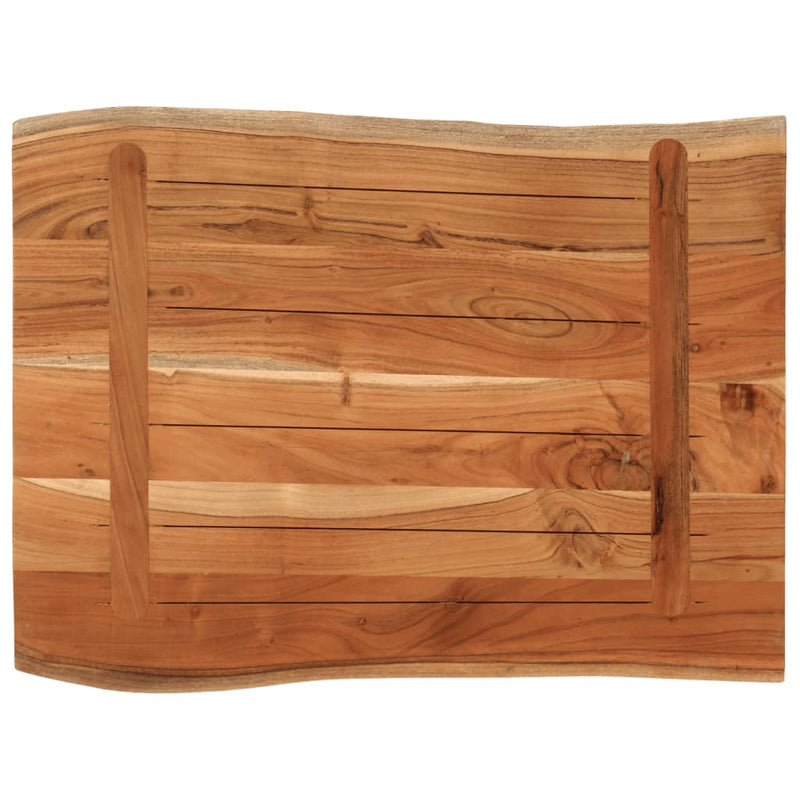 vidaXL tömör akácfa téglalap alakú asztallap 70x60x3,8 cm
