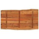 vidaXL tömör akácfa téglalap alakú asztallap 120x60x3,8 cm