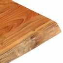vidaXL tömör akácfa téglalap alakú asztallap 80x80x3,8 cm