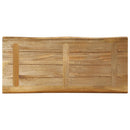 vidaXL tömör nyers mangófa természetes élű asztallap 90 x 40 x 2,5 cm