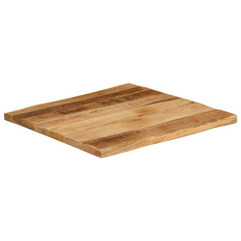 vidaXL tömör nyers mangófa természetes élű asztallap 60 x 60 x 2,5 cm