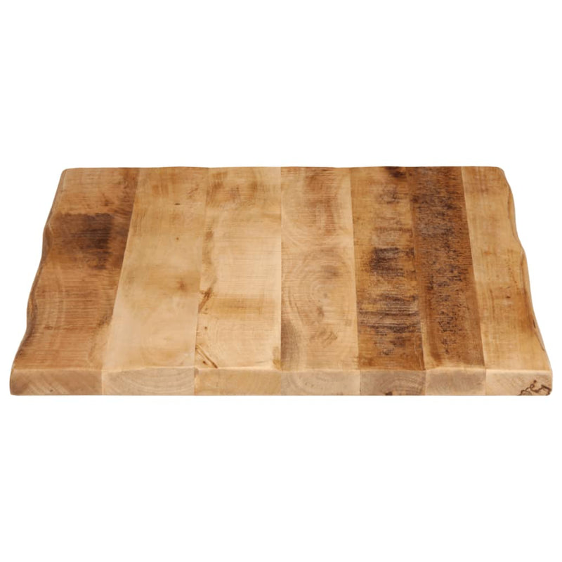vidaXL tömör nyers mangófa természetes élű asztallap 70 x 60 x 2,5 cm