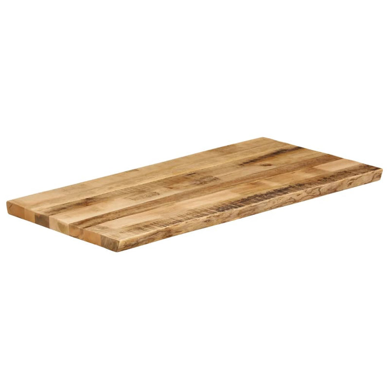vidaXL tömör nyers mangófa természetes élű asztallap 100 x 60 x 2,5 cm