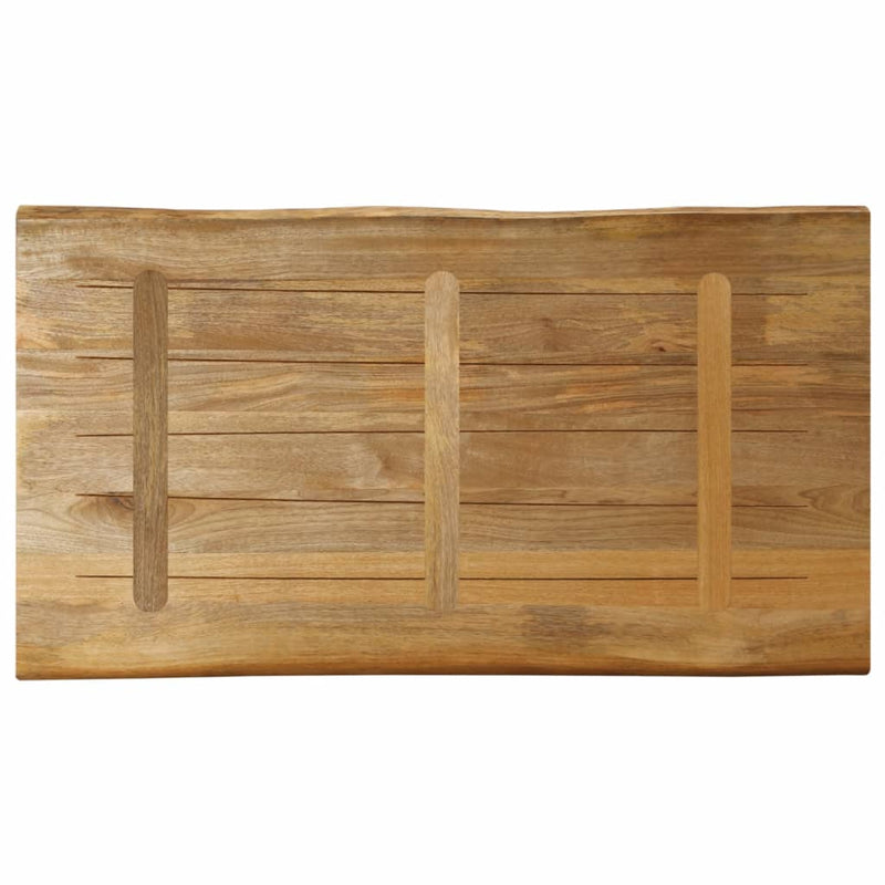 vidaXL tömör nyers mangófa természetes élű asztallap 100 x 60 x 2,5 cm