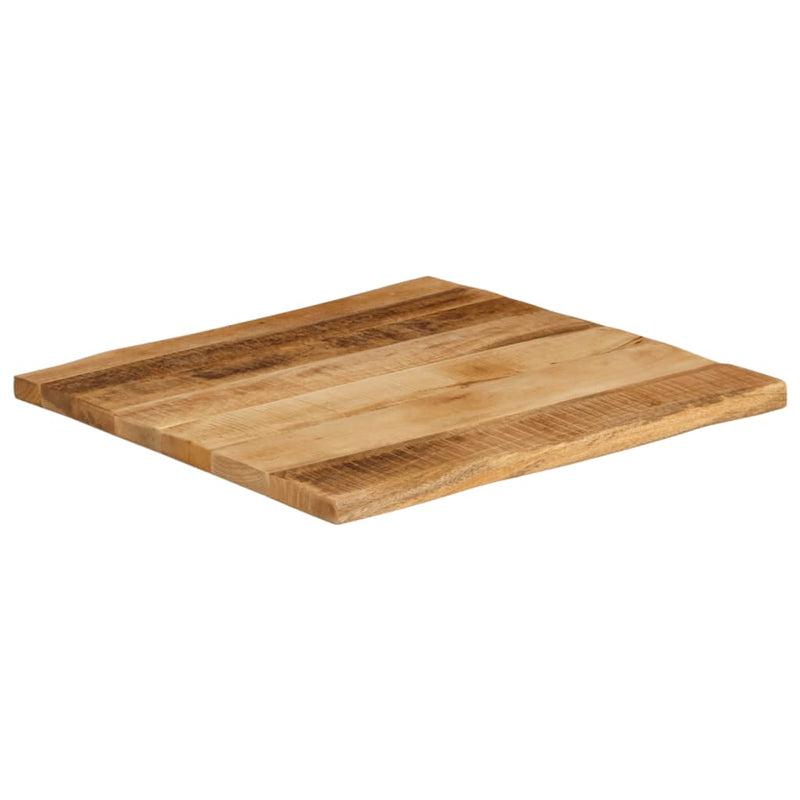 vidaXL tömör nyers mangófa természetes élű asztallap 80 x 80 x 2,5 cm