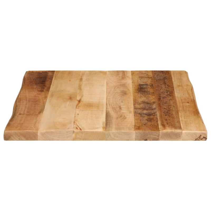 vidaXL tömör nyers mangófa természetes élű asztallap 80 x 80 x 2,5 cm