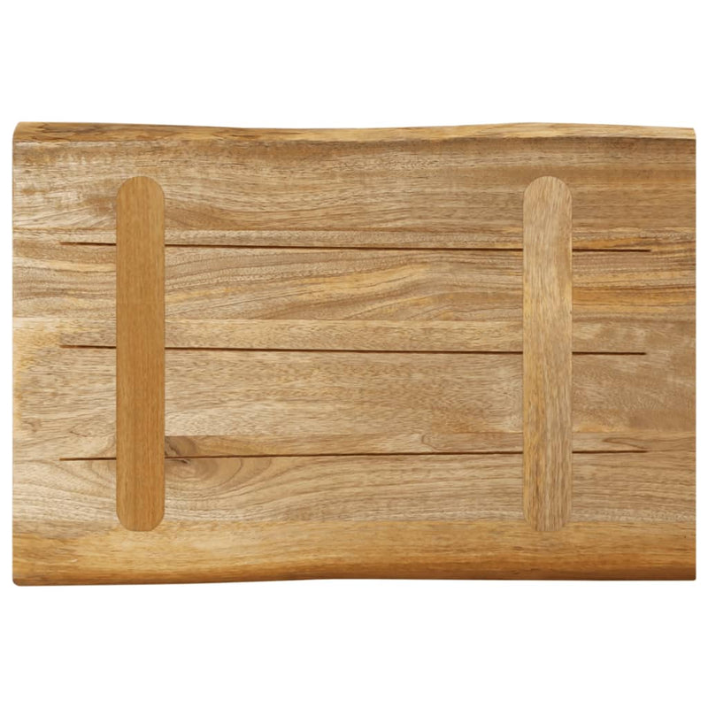 vidaXL tömör nyers mangófa természetes élű asztallap 60 x 40 x 3,8 cm