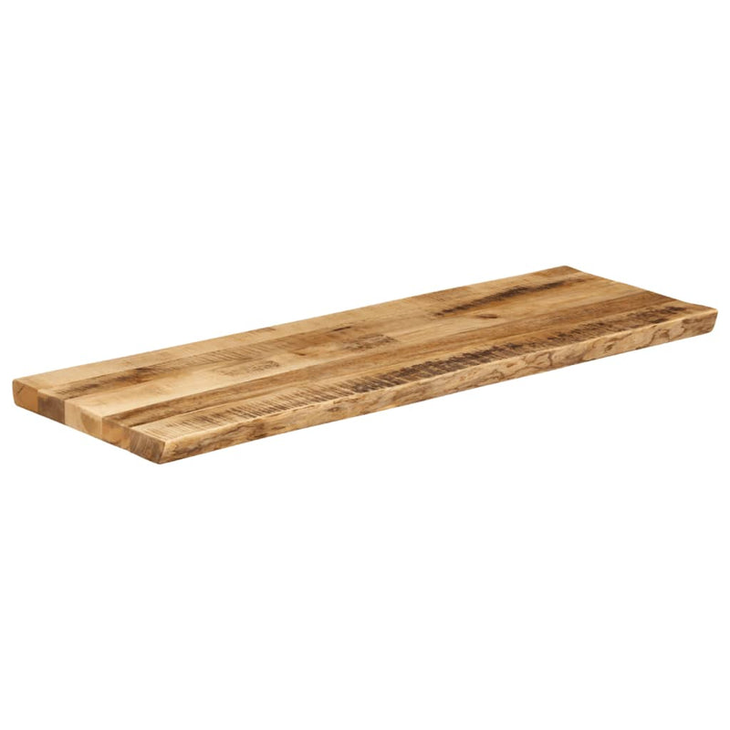 vidaXL tömör nyers mangófa természetes élű asztallap 120 x 40 x 3,8 cm