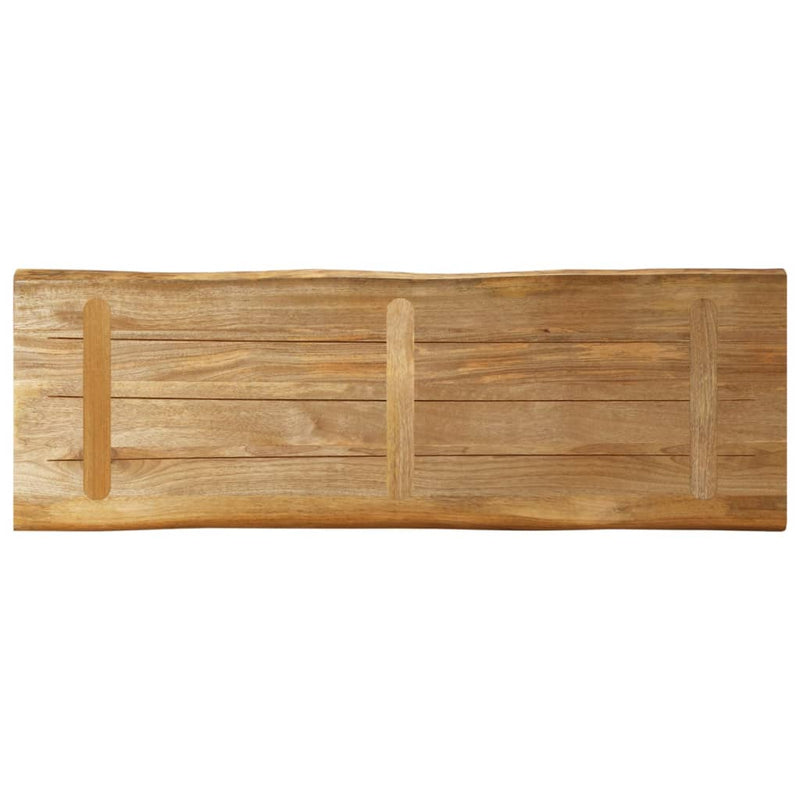 vidaXL tömör nyers mangófa természetes élű asztallap 120 x 40 x 3,8 cm