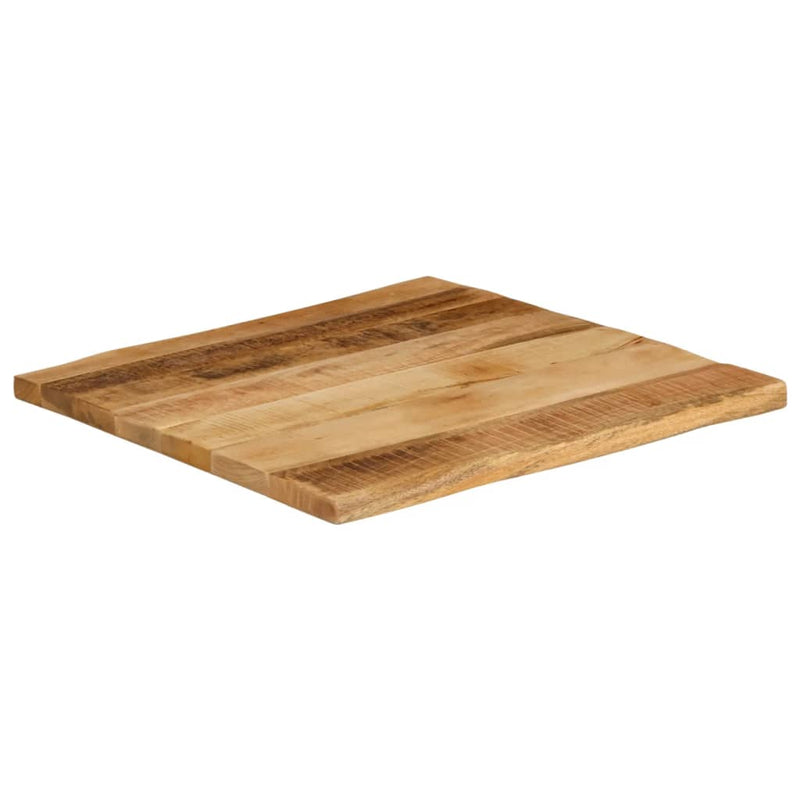 vidaXL tömör nyers mangófa természetes élű asztallap 60 x 60 x 3,8 cm