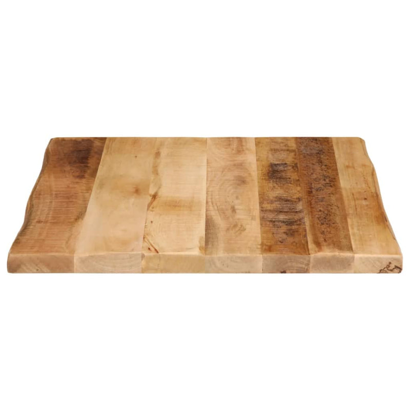 vidaXL tömör nyers mangófa természetes élű asztallap 60 x 60 x 3,8 cm