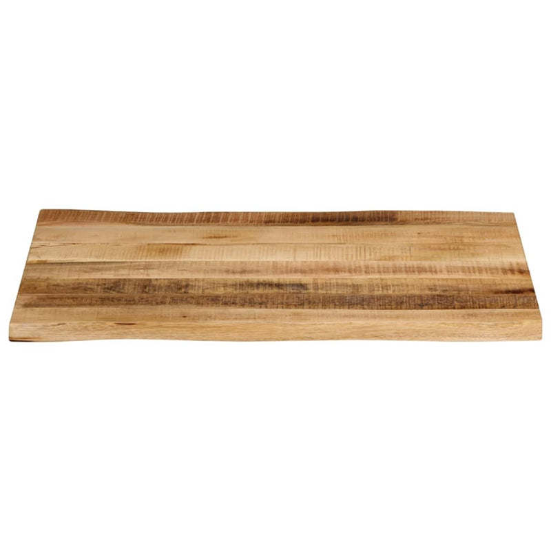 vidaXL tömör nyers mangófa természetes élű asztallap 80 x 60 x 3,8 cm
