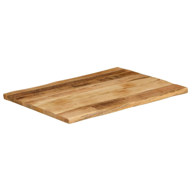 vidaXL tömör nyers mangófa természetes élű asztallap 90 x 60 x 3,8 cm