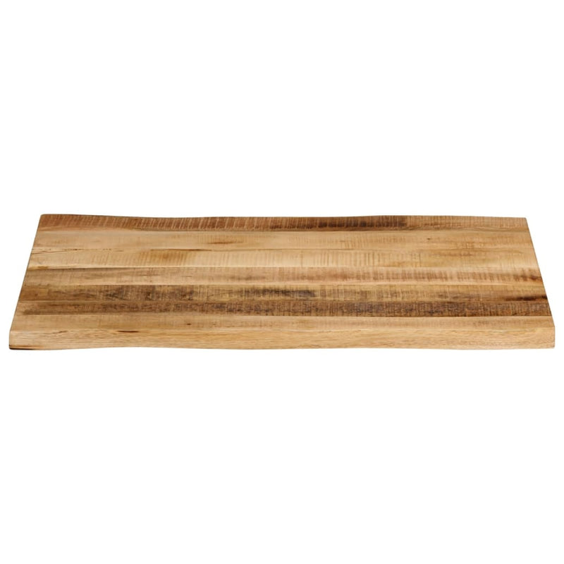 vidaXL tömör nyers mangófa természetes élű asztallap 90 x 60 x 3,8 cm