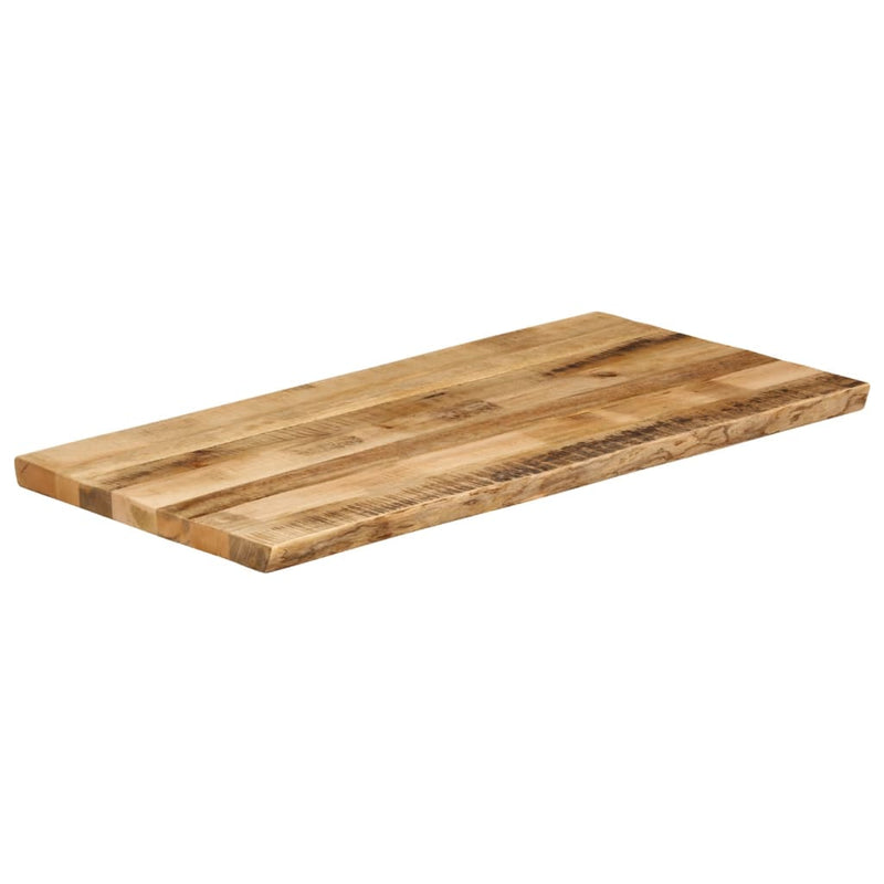 vidaXL tömör nyers mangófa természetes élű asztallap 120 x 60 x 3,8 cm