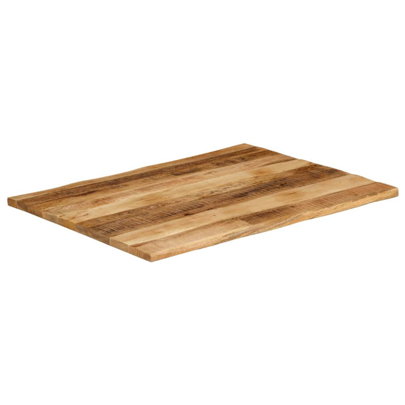vidaXL tömör nyers mangófa természetes élű asztallap 90 x 80 x 3,8 cm