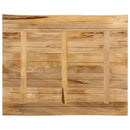 vidaXL tömör nyers mangófa természetes élű asztallap 90 x 80 x 3,8 cm