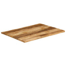 vidaXL tömör nyers mangófa természetes élű asztallap 100 x 80 x 3,8 cm