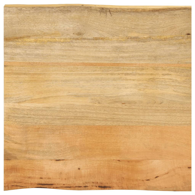 vidaXL tömör mangófa természetes élű asztallap 40 x 40 x 2,5 cm