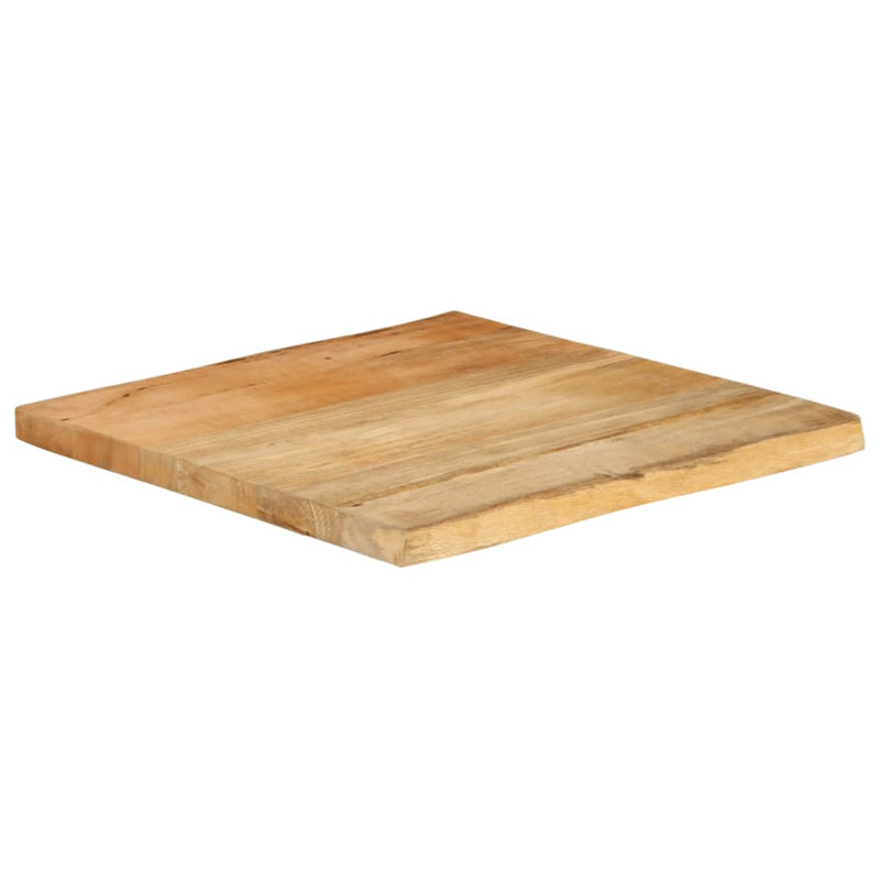 vidaXL tömör mangófa természetes élű asztallap 40 x 40 x 2,5 cm