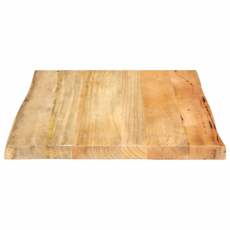 vidaXL tömör mangófa természetes élű asztallap 40 x 40 x 2,5 cm