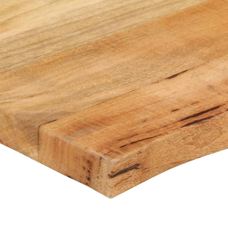 vidaXL tömör mangófa természetes élű asztallap 40 x 40 x 2,5 cm