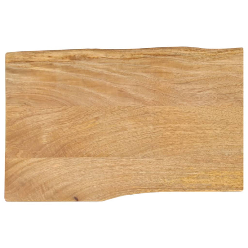vidaXL tömör mangófa természetes élű asztallap 70 x 40 x 2,5 cm