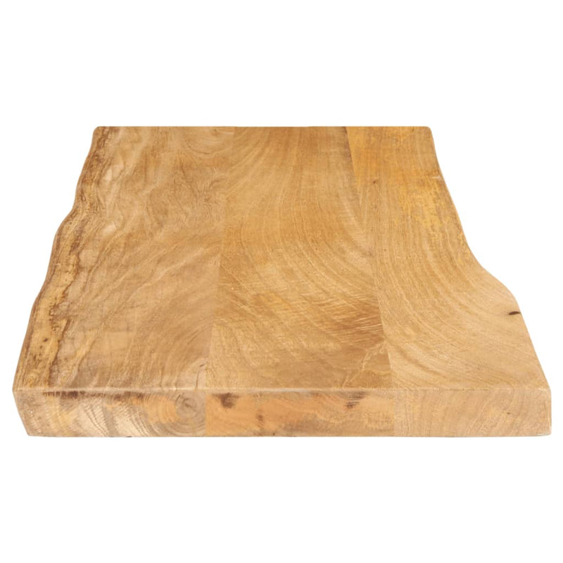 vidaXL tömör mangófa természetes élű asztallap 90 x 40 x 2,5 cm