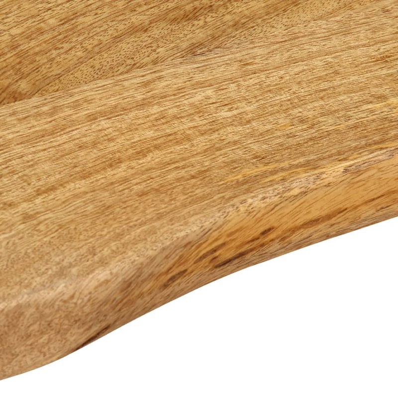 vidaXL tömör mangófa természetes élű asztallap 90 x 40 x 2,5 cm